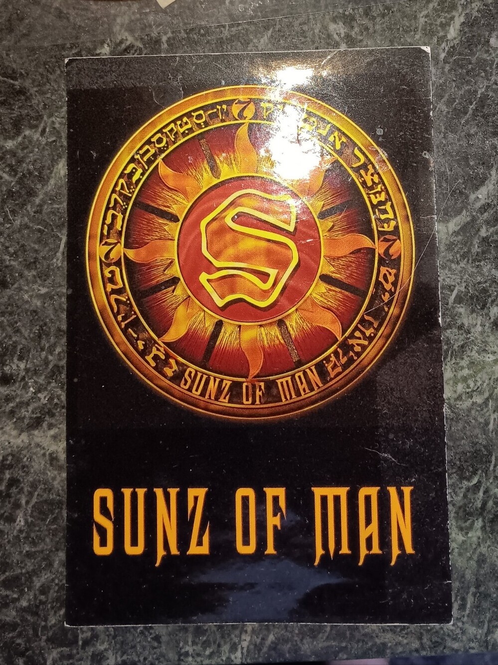 vintage sticker for Sunz of Man, the prominent Wu-Tang Clan affiliate hip-hop gr